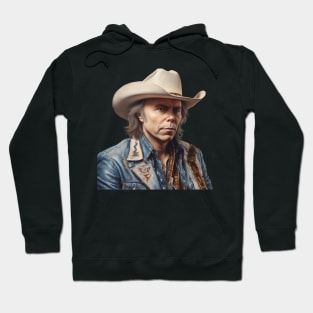 Portrait Dwight Yoakam Hoodie